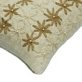 thumbnail image 3 of Ivory 12"x18" (30x45 cm) Lumbar Pillow Covers, Linen Floral Embroidery Oblong Pillows For Couch, Nature & Floral Pattern Contemporary Style - Floralism Dream, 3 of 4