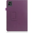 thumbnail image 3 of elitegadget Case for T-Mobile Revvl Tab 5G 10.36" Tablet 2023 Release - Slim Lightweight Folio Stand Cover PU Leather Case Cover + 2 Pieces Glass Screen Protector (Purple), 3 of 5