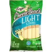 Frigo Cheese Heads Light Strings Mozzarella Cheese, 10 Oz, 12 Ct