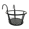 thumbnail image 3 of Railing Planter Metal Hanging Basket Metal Hanging Plant Stand for Railing, 3 of 4