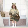 thumbnail image 7 of FORMRS Wearable Blanket Hoodie with Sleeves for Kids Cozy Flannel Sweatshirt, Snow Mountains, 7 of 7