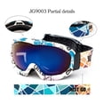 thumbnail image 5 of JUST GO Ski Goggles for Skiing Motorcycling and Winter Sports Dual-Layer Anti-Fog 100% UV Protection lens Snowboard Goggles fit Men, Women and Youth, Blue and White Frame/ Blue Lens (VLT 21.3%), 5 of 9