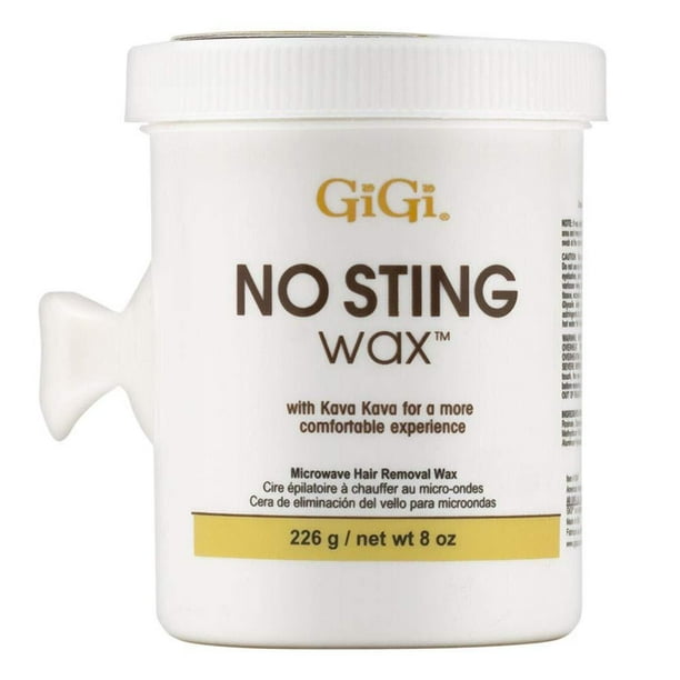 GiGi No Sting Wax with Kava Kava Microwave Hair Removal Wax 8 Oz.,2 packs