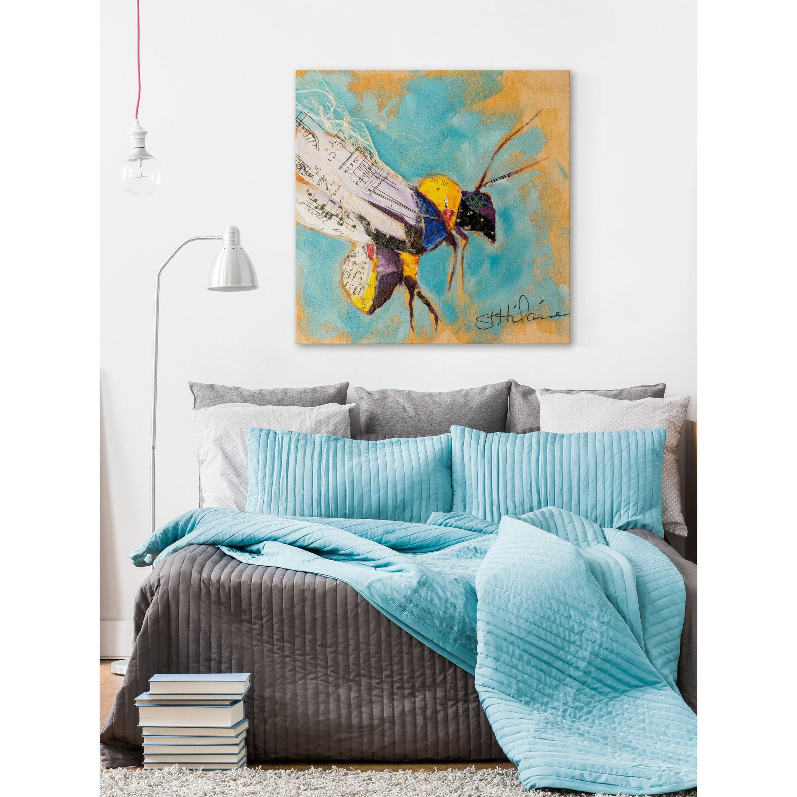 "Hum of Life" Painting Print on Wrapped Canvas