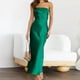 thumbnail image 1 of Vestido Vestido palabra de honor sin espalda con aberturas de satén Cgtredaw Para estrenar, 1 of 1