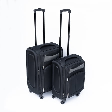 LHYY(20+24) Two-piece suitcase suitcase set trolley case without password lock universal wheel BLACK