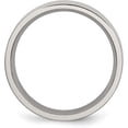 thumbnail image 3 of Chisel Titanium Brushed 6.2mm Flat Band - Ring Size 6.5, 3 of 8