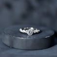 thumbnail image 6 of Rosec Jewels Certified Lab Grown Diamond Designer Engagement Ring - 6 MM - EF-VS Quality, 18K White Gold, US 11.00, 6 of 9