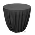 thumbnail image 1 of 210D Fabric Bird Bath Cover Windproof Drawstring Garden Statue Protector All Season Heavy Duty Protective Cover For Winter, 1 of 9