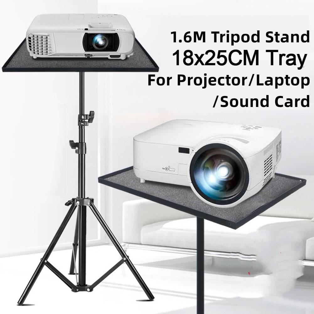 55/120/160Cm Adjustable Tripod Stand And Mount Bracket Tray For Projector Laptop