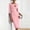Pink women's bodycon midi dress a1, variant on Women's Round Neck 3/4 Sleeve Bodycon Midi Dress Elegant Formal Slim Fit Cocktail Party Vacation Dresses, Red L