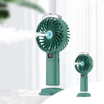 SPOORYYO Misting Fan Portable Fan with Mist, Hydrating Humidification Student Desktop Digital Display Silent Brushless Charging Cool Off Spray Cool Down Fan