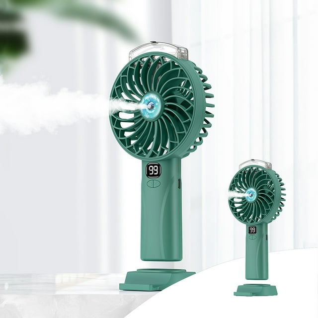 Sentmoon Sales Items for the Day Handheld Spray Small Fan Hydrating Humidification Student Desktop Digital Display Silent Brushless Charging Cool Off Spray Cool Down Fan Deals Flyer