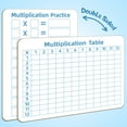Multiplication Chart Whiteboard DoubleSided Times Table, 9" x 12