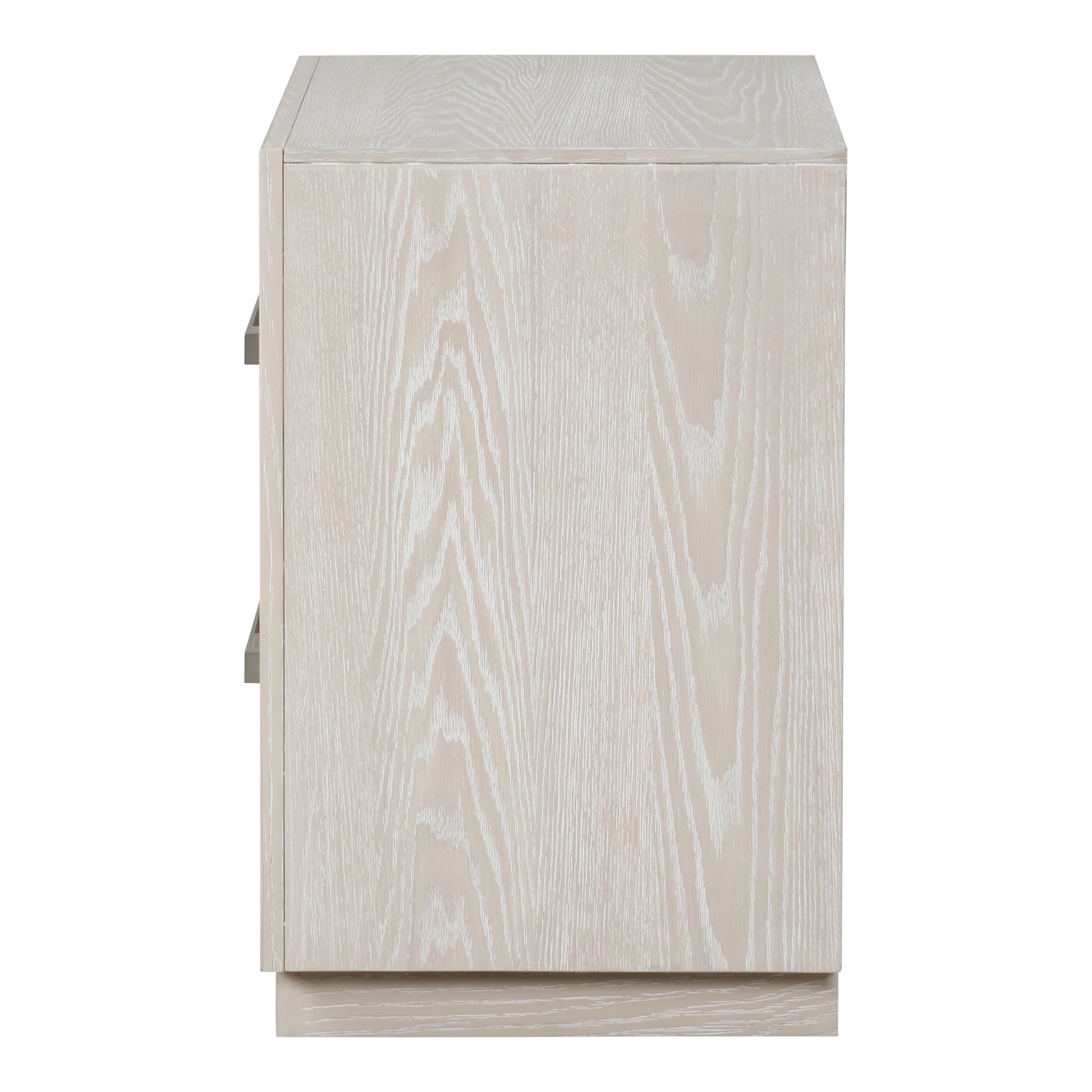 Furniture of America Sorien Modern Wood 2-Drawer Adult Nightstand, Light Gray