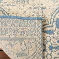 thumbnail image 2 of SAFAVIEH Beach House Kiaran Southwestern Indoor/Outdoor Area Rug Blue/Cream, 6'7" x 6'7" Round, 2 of 5