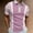 Pink, variant on Casual Dress Shirts for Men Short Sleeve Pink Dress Color Block Zip Up Collared Boys Shirt XL