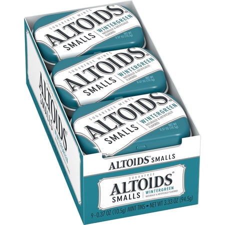 Altoids Smalls Sugar Free Wintergreen Mints 3.33 oz. 9/Pack (209-00487)