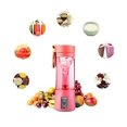 thumbnail image 2 of Mini licuadora para batidos, exprimidor eléctrico, mini licuadora portátil para frutas, licuadora multifuncional para batidos y malteadas, 350 ml para deportes y viajes (rosa), 2 of 4