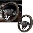 thumbnail image 1 of YISITIAN Bling Steering Wheel Cover, Crystal Diamond Steering Wheel Protector for Women Girls, 14-15 Inch Sparkling Rhinestone Decor Accessories, Universal Fit for Most Cars, SUVs, Vans CJ919-49019, 1 of 6
