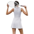 thumbnail image 6 of Two Piece Workout Outfits for Women, Sleeveless Mini Dress with Shorts Summer Athletic Tennis Dress Golf Outfit, 6 of 7