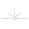 thumbnail image 4 of 96"W x 32"H x 4"D x 4"F, 8/12 Pitch, Redmond Architectural Grade PVC Gable Bracket, 4 of 8