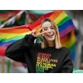 thumbnail image 2 of Pride Hoodie LGBTQ Gifts Gay Equality Rainbow Sweatshirt Hoodies for Women X-Large Black, 2 of 5