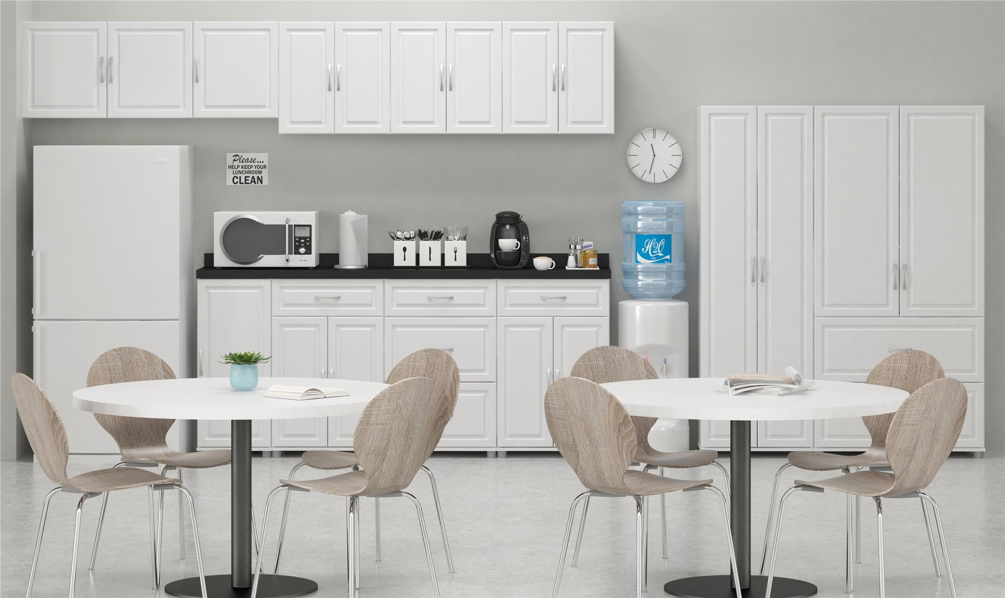 Systembuild Evolution Kendall 24" Garage Storage Wall Cabinet, White