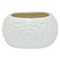 thumbnail image 2 of 42458 10" White Ceramic Planter White, 2 of 2