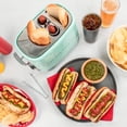 thumbnail image 4 of Nostalgia Pop-Up 2 tostador de perros calientes y bollos con mini pinzas, funciona con pollo, pavo, enlaces vegetales, salchichas y mocosos, 4 of 5