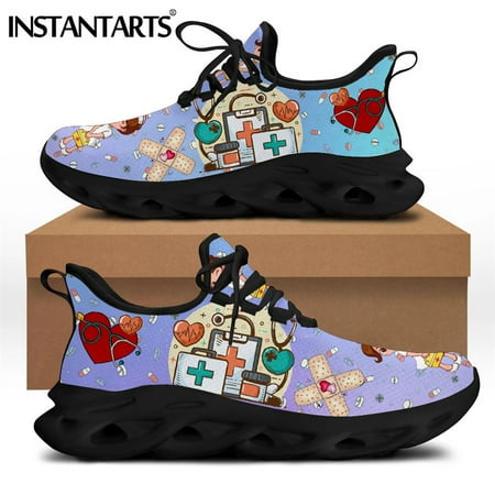 

Gradient Nurse Shoes Women Brand Design Premium Sketch Physio Medician Sneakers Non Slip Flats Female Beach Footwear