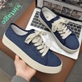 thumbnail image 6 of Men's Vibrant Red Canvas Platform Sneakers, Casual Minimalist Shoes, 6 of 10