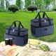 thumbnail image 5 of Bolsa térmica aislante para el almuerzo | Contenedor de alimentos a prueba de fugas de gran capacidad | Bolsa portátil para picnic, camping, viajes, playa y actividades al aire libre, 5 of 5