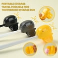 thumbnail image 2 of Hioecau Toothbrush Head Storage Box Duck Shape Toothbrush Head Case Clip Toothbrush Protector for Home School Gym Camping, 2 of 8