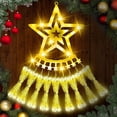 thumbnail image 2 of elitegadget Christmas Star String Lights - 355 LEDs Star Waterfall Light Christmas Enchanting Fairy String Lights + Remote Control For Outdoor Indoor Garden Yard Party Decoration (Warm White), 2 of 5