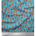 thumbnail image 1 of Soimoi Cotton Poplin Fabric Artistic Paisley Print Fabric by The Yard 42 Inch Wide, 1 of 1