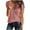 Pink, variant on gakvbuo Fall Summer Tops for Women V-Neck Waffle Knit Henley Tops Casual Short Sleeve Pullover Tunic Tops Loose Blouses Henley Shirts Basic Tee