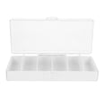 thumbnail image 4 of YOSADIER 1Set White Rectangular Charger Organizer for Accessory Organizer 8.3X3.5X2In, 4 of 8