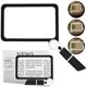 thumbnail image 1 of 5X Magnifying Glass with 48 LED Light Adjustable Dimmable Foldable Reading Magnifier Page Glass Lens Magnification Aid Fresnel, 1 of 4