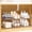 Clear, variant on Sindcom 3 Pack Bathroom Plastic Storage Organizer, 2 Tier Clear Under Sink Organizers Vanity Countertop Storage Container