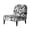 Tropical Leaf Pattern, variant on HELLHERO Stain Protection Armless Accent Chair Cover Anti-Wrinkle Elastic Bottom Armless Accent Chair Soft Cover for Living Room, Floral