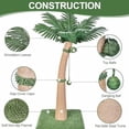 thumbnail image 2 of 40'' Tall Cat Scratching Post Cat Tree, Curved Design Cat Scratcher Post with 3 Interactive Balls, Natural Sisal Rope Cat Scratching Posts for Indoor Cats Adults Kittens, Multi-Combinable (Style A), 2 of 7
