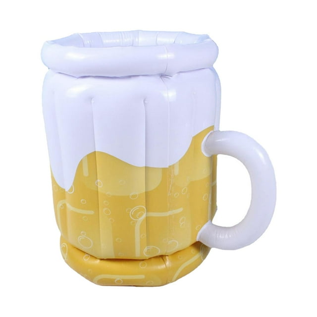 Enfriador de cerveza inflable, Enfriador de taza de cerveza de contenedores de bebida, Enfriador de cubo de hielo de verano para fiesta Cumpleaños shamjiam enfriador de cerveza inflable