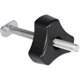 thumbnail image 2 of T-Track T-Slot Clamp Metal T-Track Fastening Tool Quick Clamp for Woodworking （2pcs T screw + 2pcs knob nut only）, 2 of 5