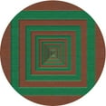 thumbnail image 1 of Ahgly Company Machine Washable Indoor Round Transitional Sea Green Area Rugs, 7' Round, 1 of 7
