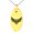 Gold, variant on Stainless Steel Day of the Dead Winged Skull Engraved Small Oval Charm Pendant Necklace