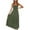 Army Green, variant on VSSSJ Women's Summer Sleeveless Tube Top Lace Dresses Solid Color Smocked Off Shoulder Strapless Tiered Cutout Ruffle Maxi Dress White M