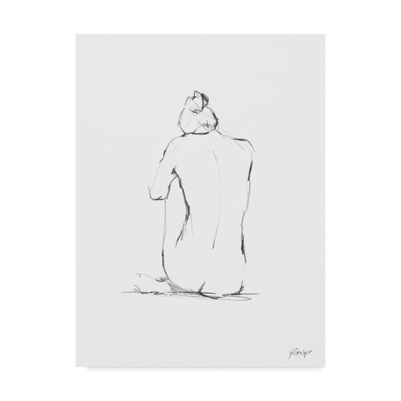 Trademark Fine Art 'Figure Contour IV' Canvas Art by Ethan Harper