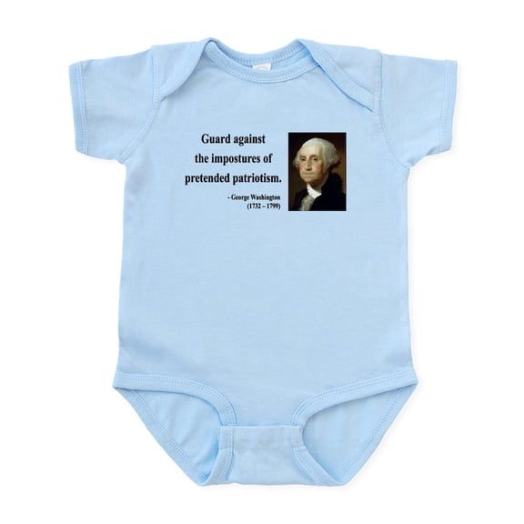 CafePress - George Washington 17 Infant Bodysuit - Baby Light Bodysuit, Size Newborn - 24 Months