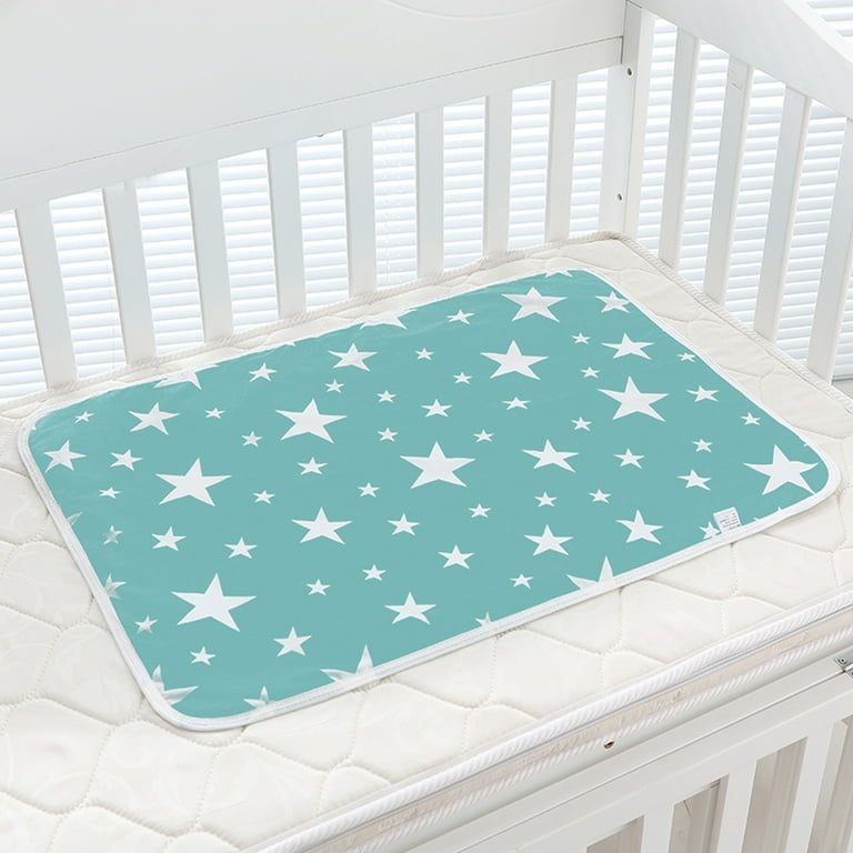 Walbest Star Duck Printed Infant Baby Crib Changing Mat, Portable Toddler Diaper Changing Pad Waterproof Reusable Baby Change Mat, Premium Change Pad